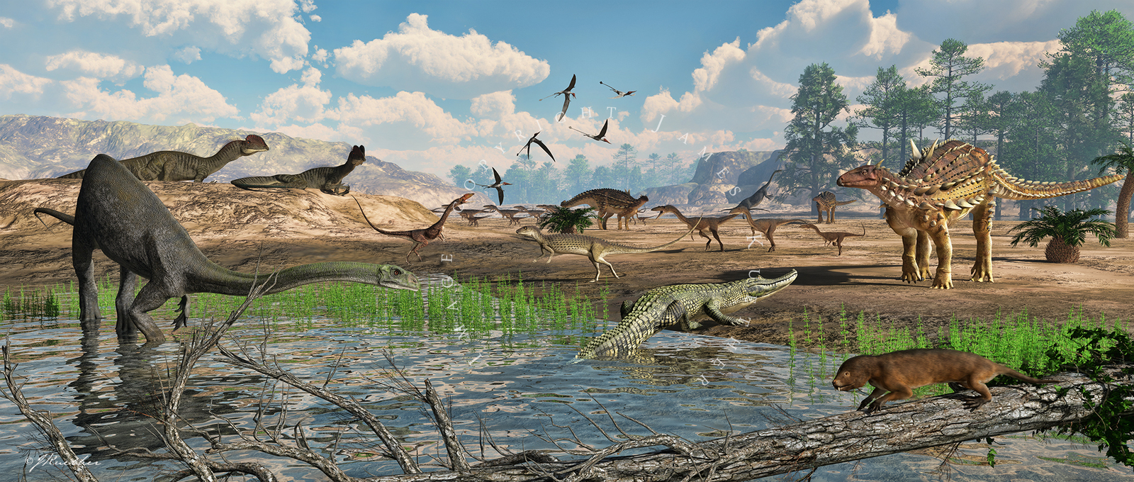 Динозавры мезозой Юрский период