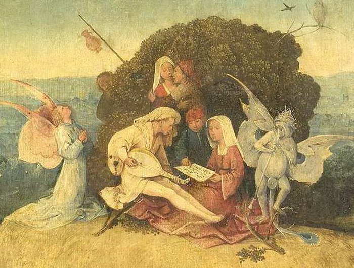 Carriage of hay. - Hieronymus Bosch, Painting, Greed, Allegory, Longpost