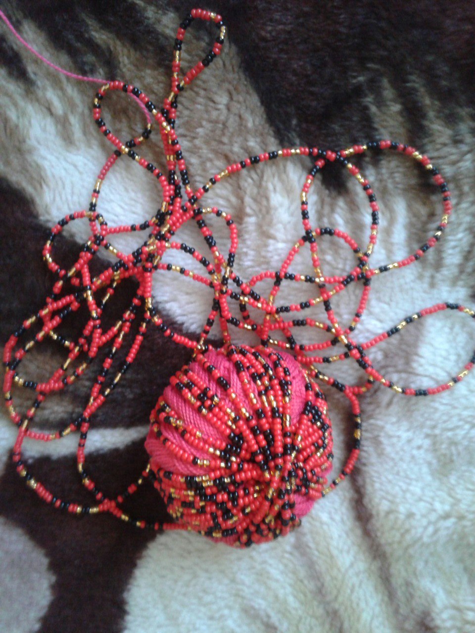 Beaded harness. - My, Beaded harnesses, Beads, Needlework without process, Longpost