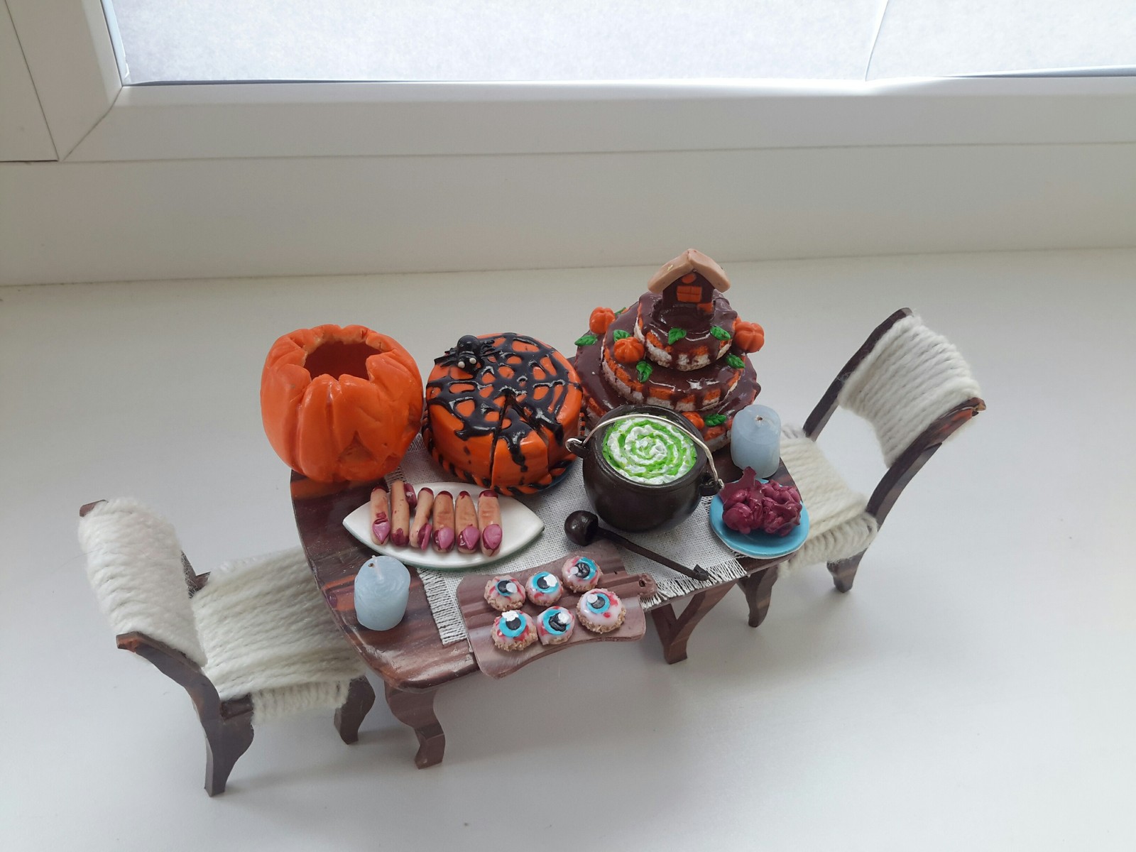 Please to the table - My, Polymer clay, Miniature, Longpost