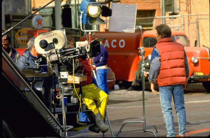 A few photos from the filming of my favorite trilogy - Назад в будущее, Filming, Old photo, Longpost, Back to the future (film)