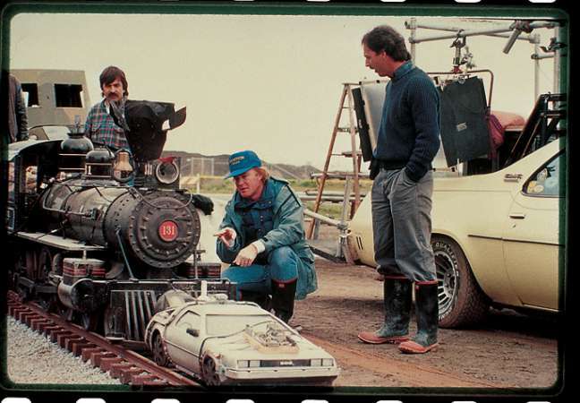 A few photos from the filming of my favorite trilogy - Назад в будущее, Filming, Old photo, Longpost, Back to the future (film)