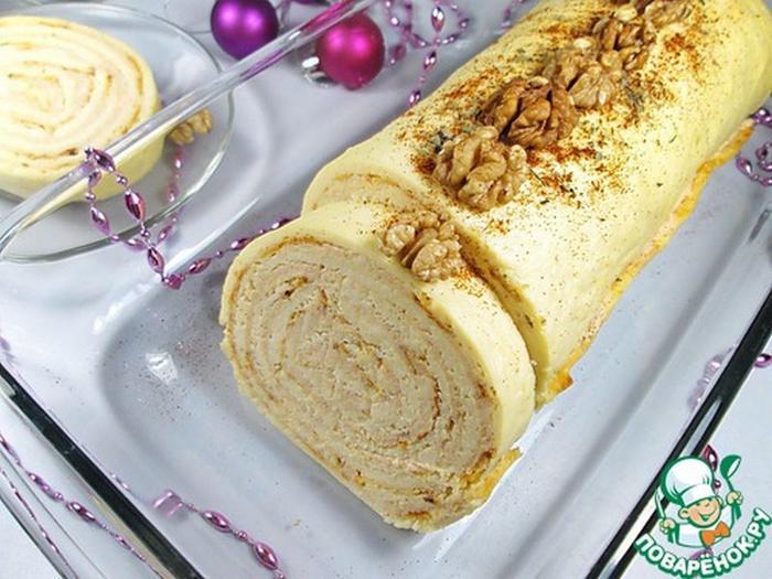 Festive chicken cheese roll - Food, Recipe, , Longpost