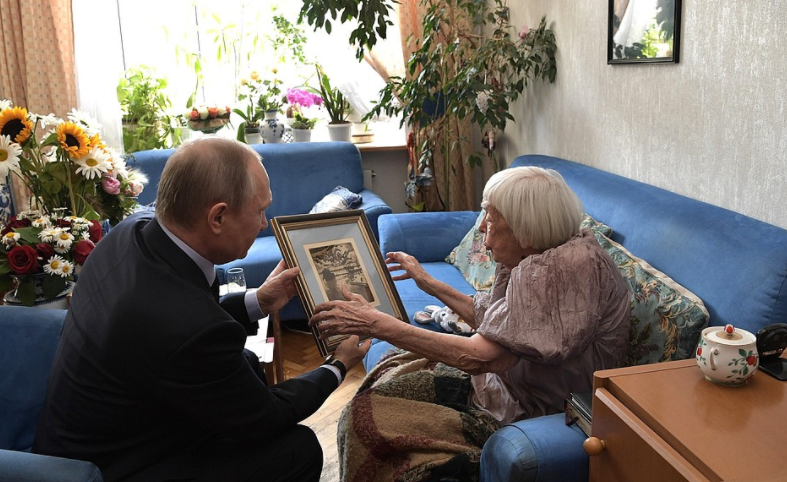 Congratulations to my grandmother on her 90th birthday. - Vladimir Putin, , Liberals, Politics, Humanity, Longpost
