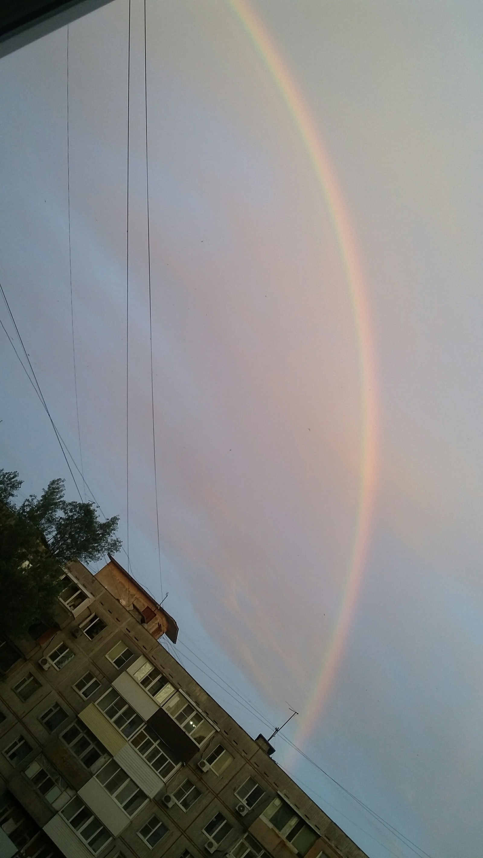 And we have a rainbow here, and you? - My, Rainbow, Nature, Rostov-on-Don, Summer, Longpost