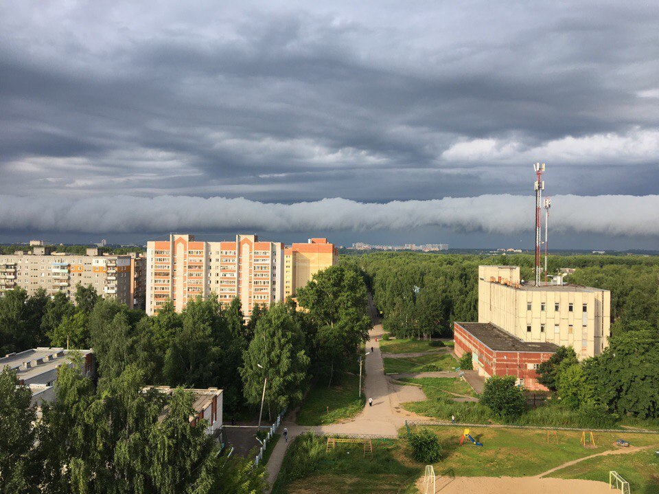 Thunderstorm in Yaroslavl today - My, Thunderstorm, Weather, Rain, Summer