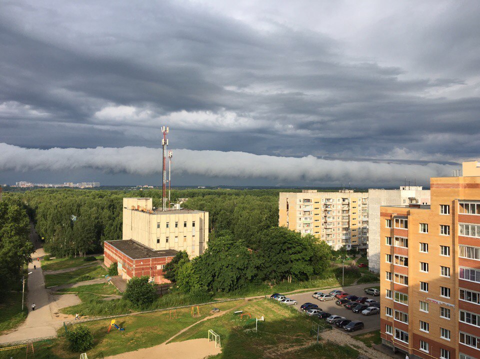 Thunderstorm in Yaroslavl today - My, Thunderstorm, Weather, Rain, Summer