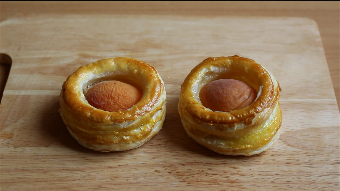 Quick puffs for tea - My, Cooking, Longpost, Video recipe, Recipe, Food, Puff, Puff pastry, Apricot