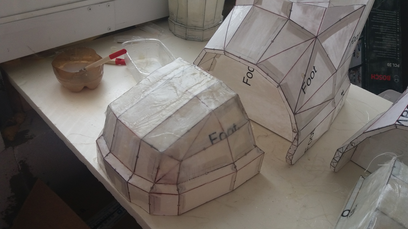 Paper modeling. Spacemarine armor. Part 3 - My, Pepakura, Paper modeling, Space Marine, Warhammer 40k, Papercraft, Longpost, 