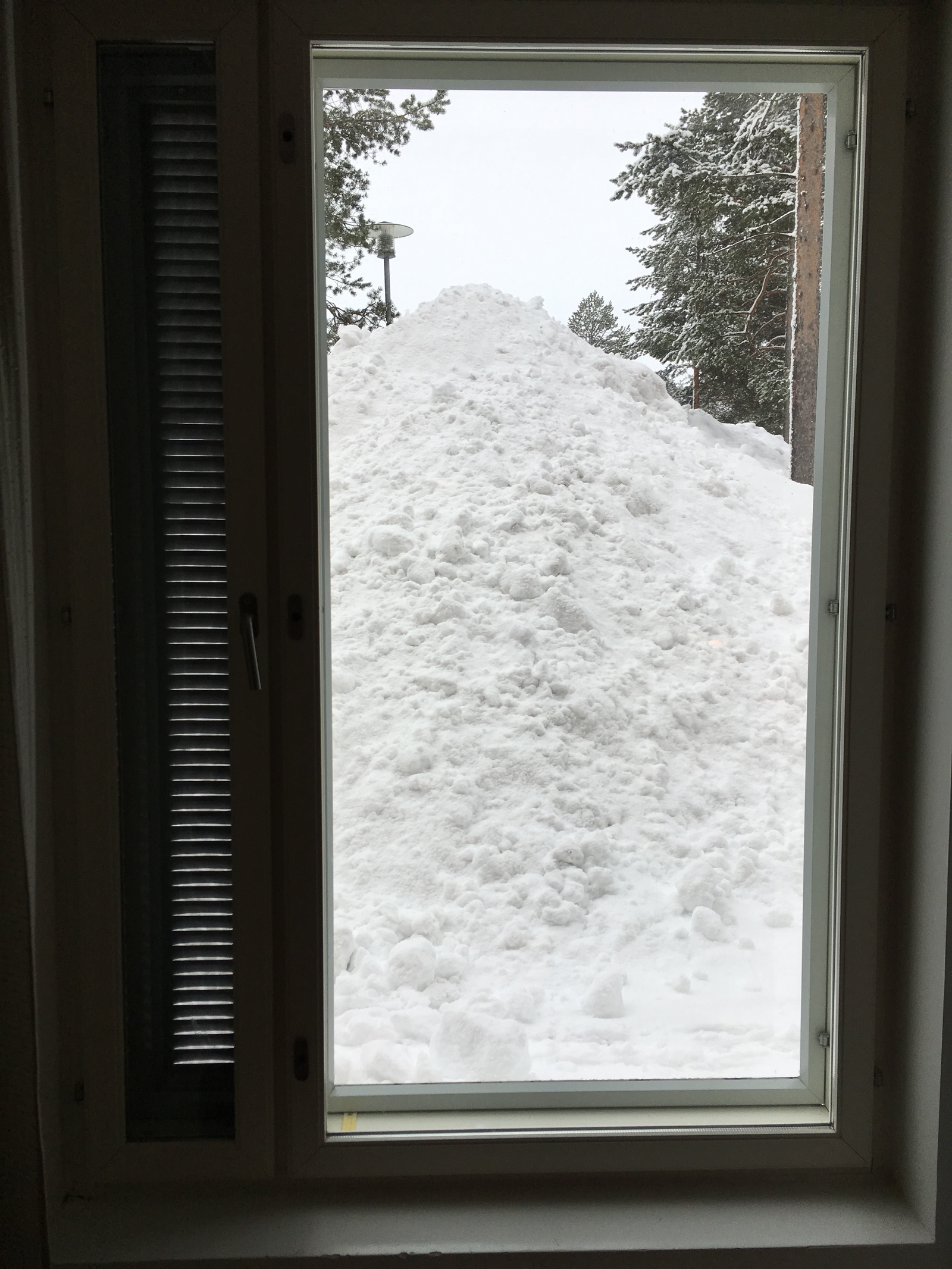 View from hotel window last winter - My, Snow, Hotel, Window