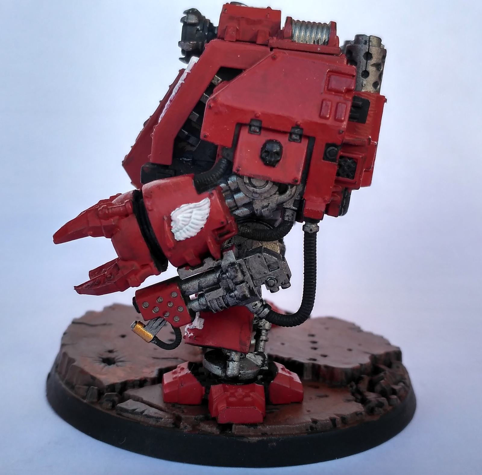 Blood Angels Dreadnought Paint - My, Painting, Painting miniatures, Warhammer 40k, Wh miniatures, Miniature, Longpost