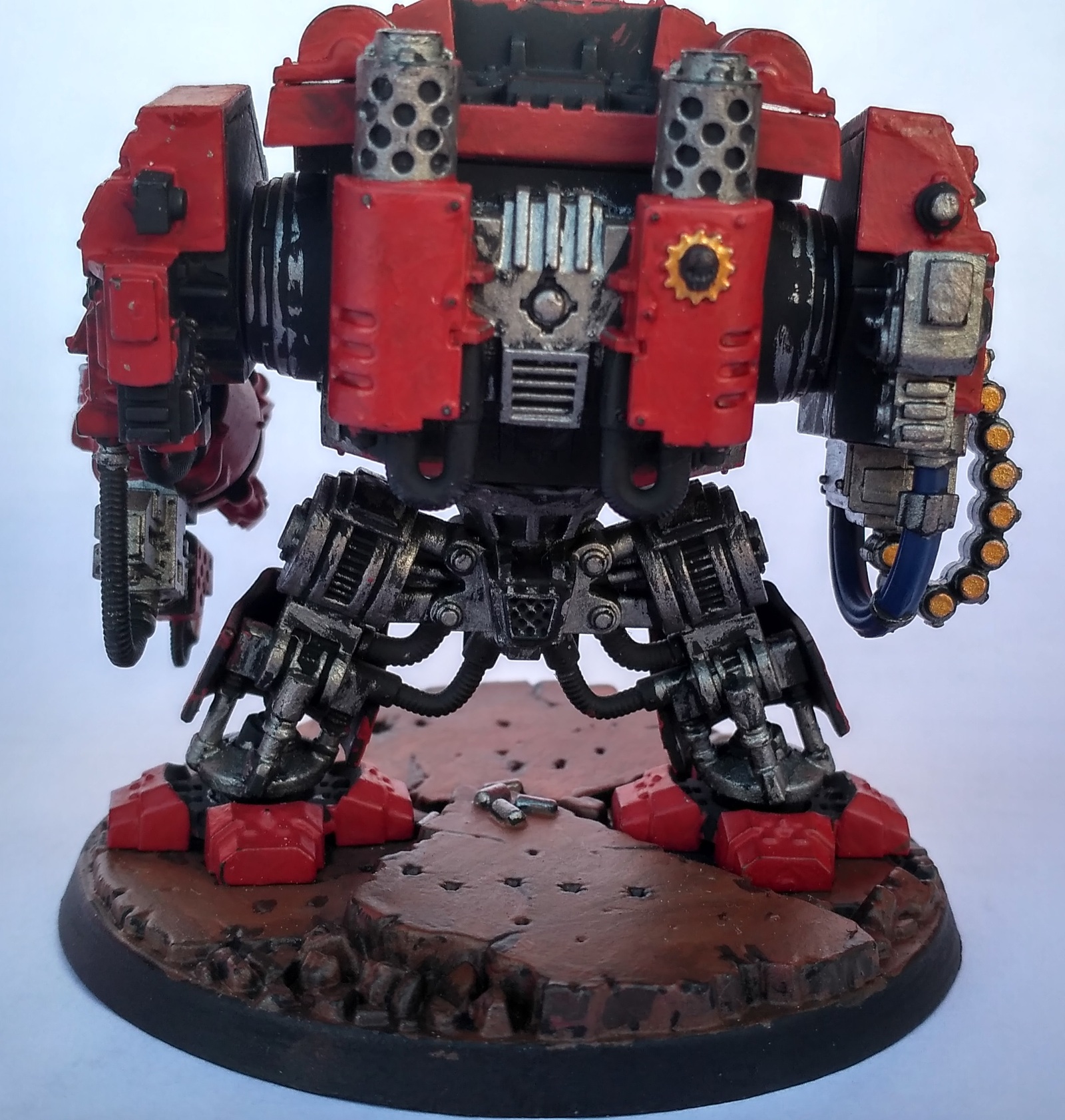 Blood Angels Dreadnought Paint - My, Painting, Painting miniatures, Warhammer 40k, Wh miniatures, Miniature, Longpost