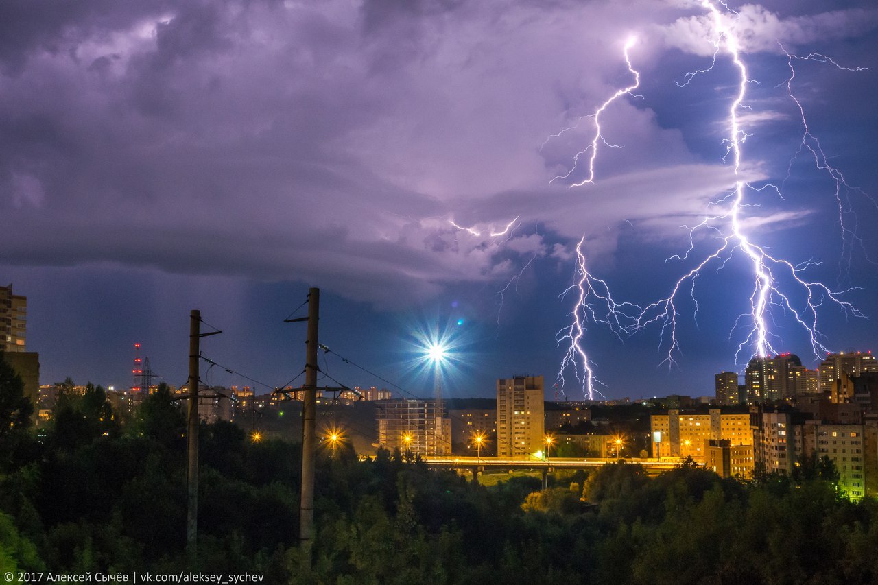 Friday thunderstorm in Perm - A selection, The photo, Permian, Thunderstorm, Weather, Longpost