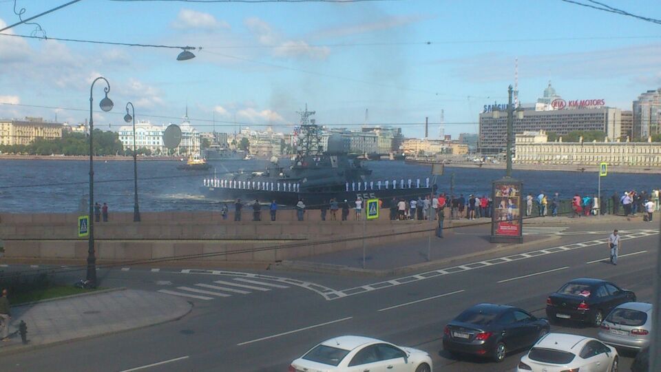 And outside the window ... - My, Saint Petersburg, Ship