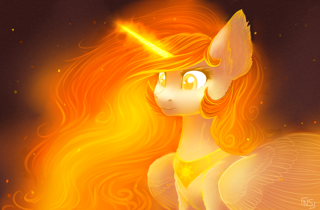 Princess of the Sun - My little pony, Princess celestia, PonyArt, Nightskrill