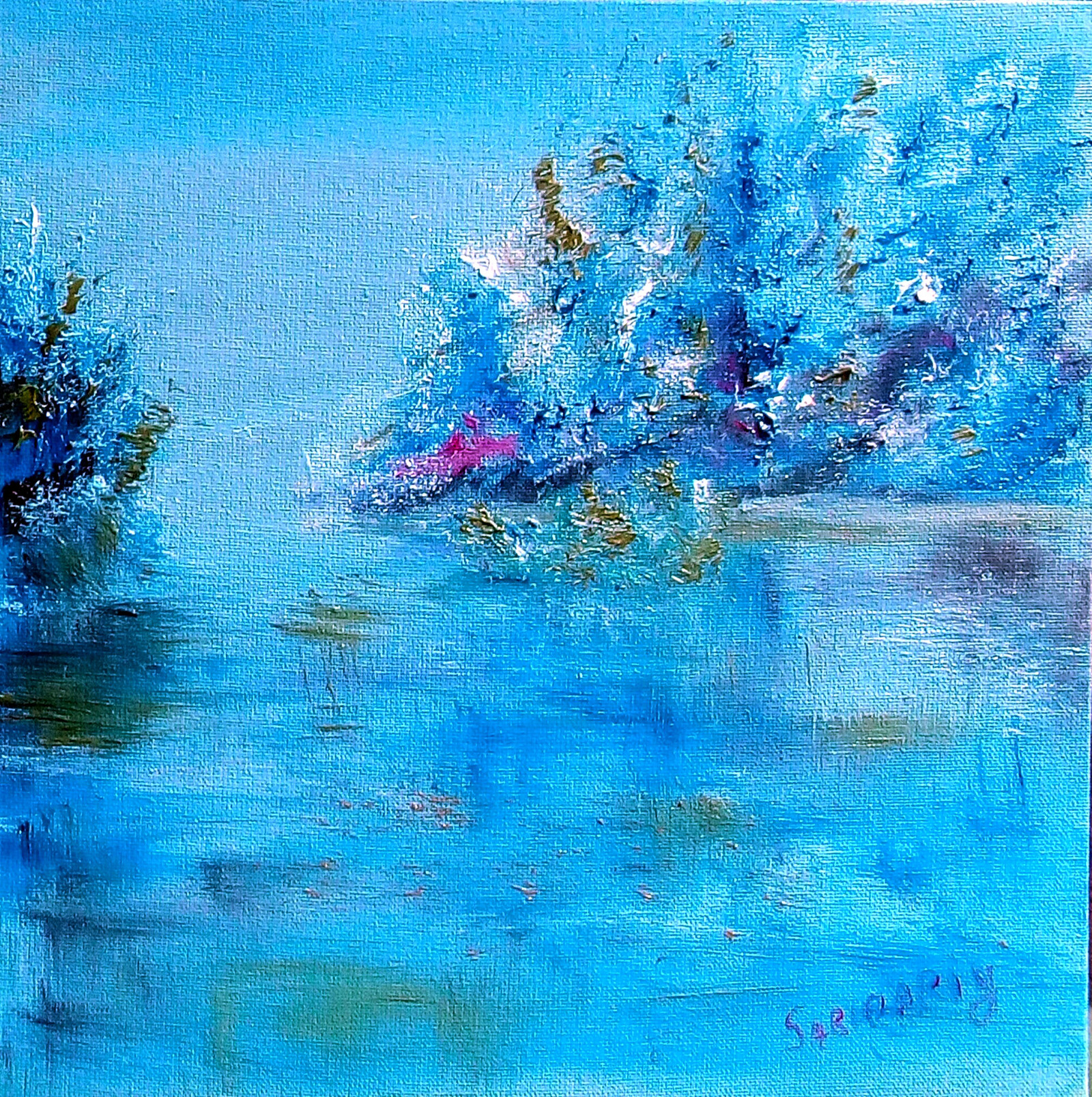 Impressionism by Sabina Buchal. Kyiv artist - My, Impressionism, Oil painting, Forest, Painting