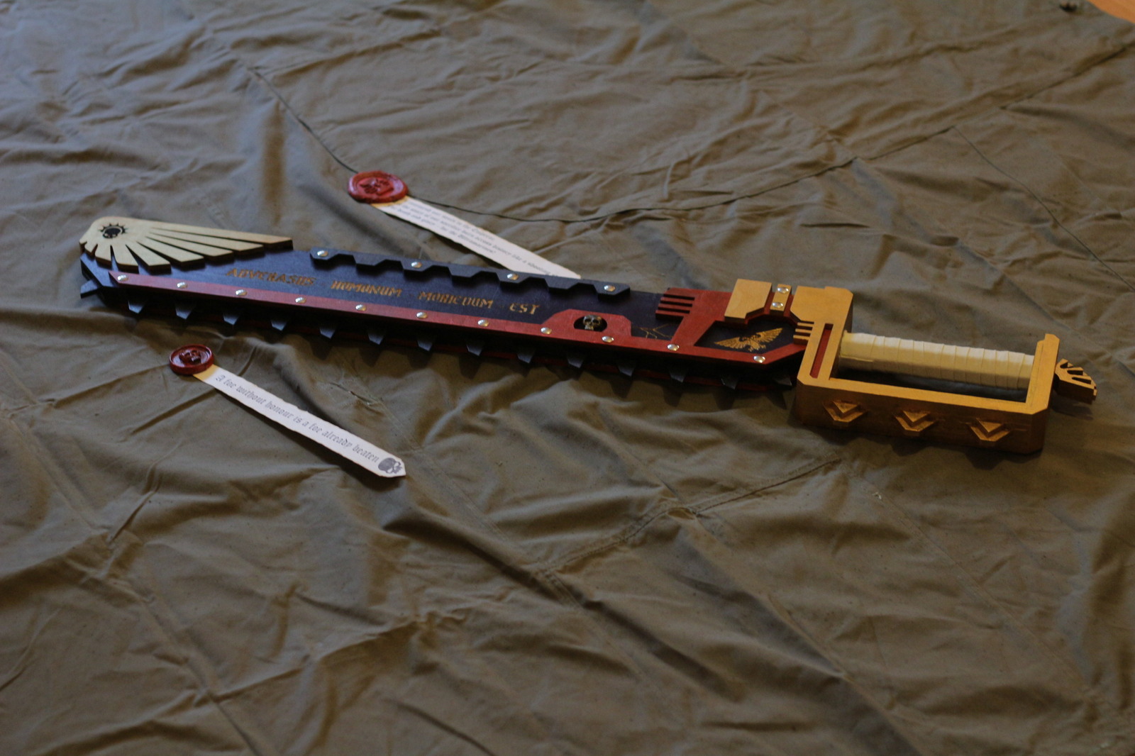 Another Chainsword. - My, Warhammer 40k, Warhammer, Chainsword, , Sword, Cosplay, Inquisition, Wh other, Longpost