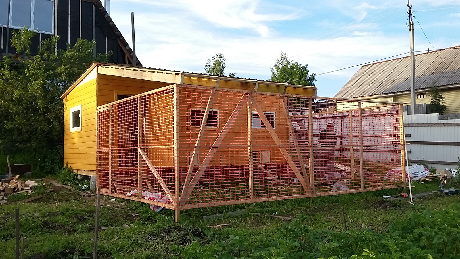 Stationary poultry house / chicken coop. - Woodworking, Chicken coop, Almost long post, Woodworking, Longpost