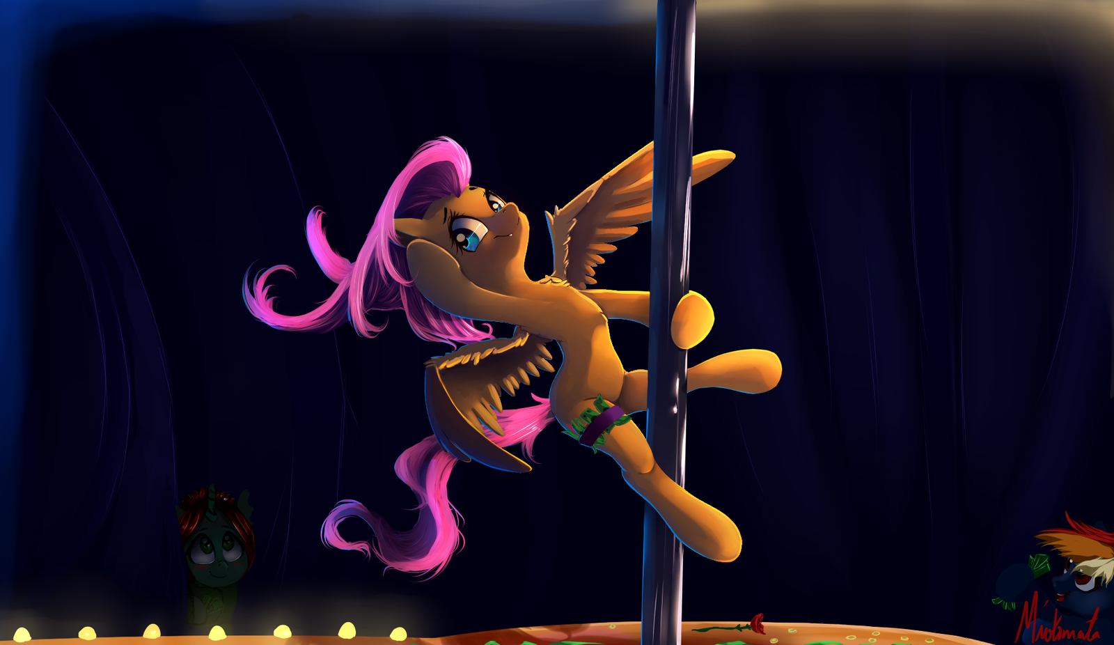 Pole Dancer - My Little Pony, PonyArt, Fluttershy, Original Character