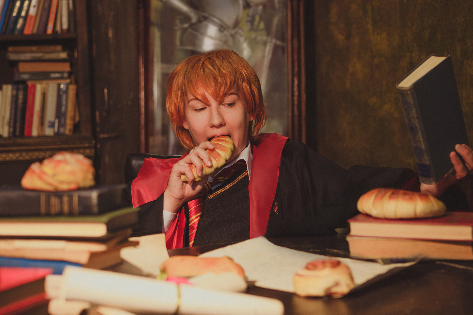 Cosplay FP Part Two: Draco and the Golden Trio - My, Harry Potter, Cosplay, The photo, Longpost