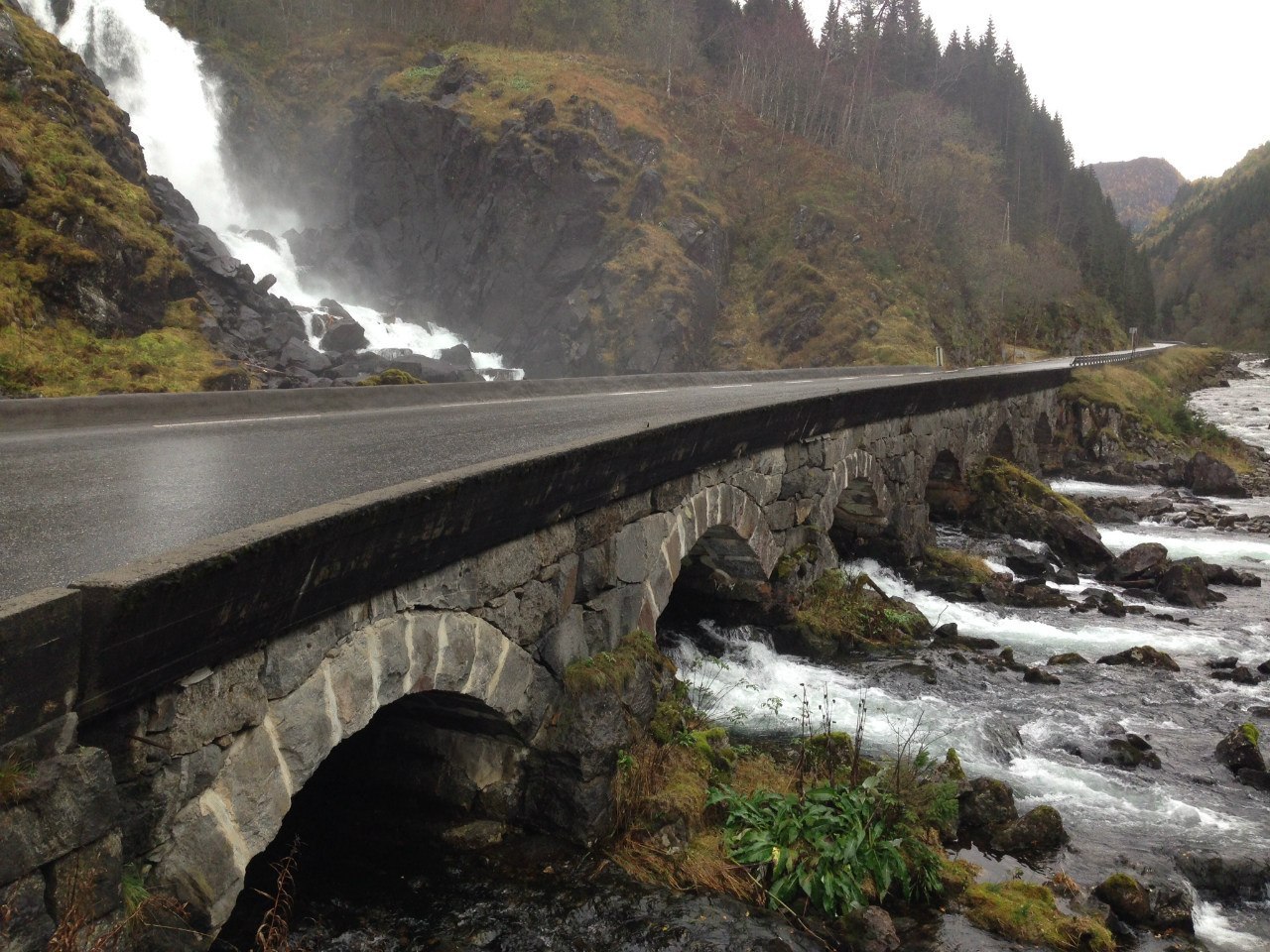 A little more Norway - My, Norway, Troll, Bridge, Travels, Waterfall, Longpost