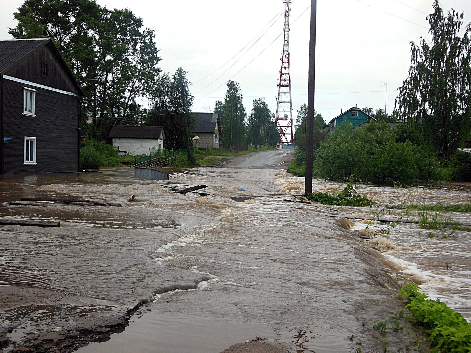 State of emergency in the city of Vytegra, Vologda region - My, Vytegra, Emergency, , Bad weather, Longpost