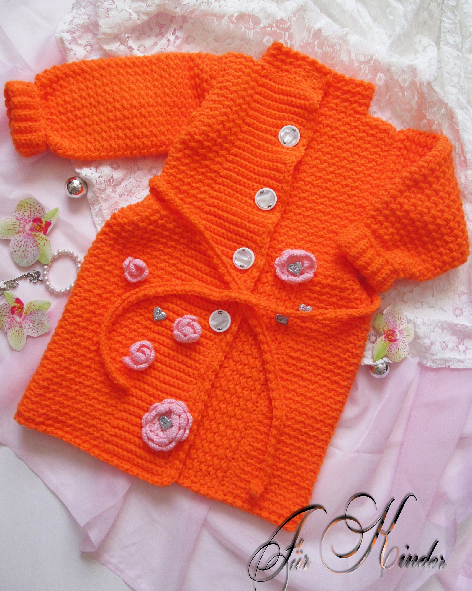 Knitted coats for children - My, Crochet, Beads, Knitting, Handmade, Copyright, Longpost