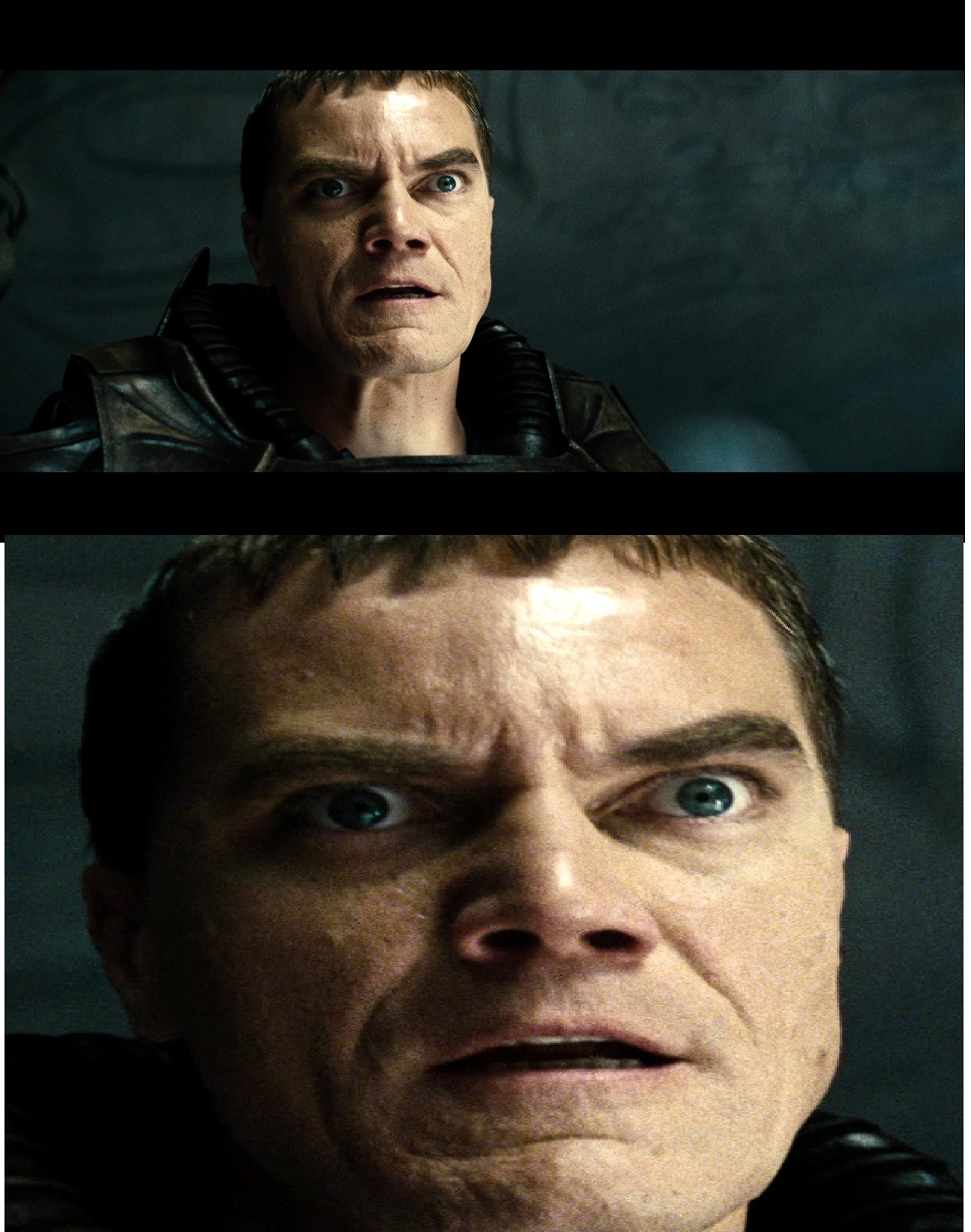 General Zod's reaction to the mustachioed Superman... - Superman, , Усы