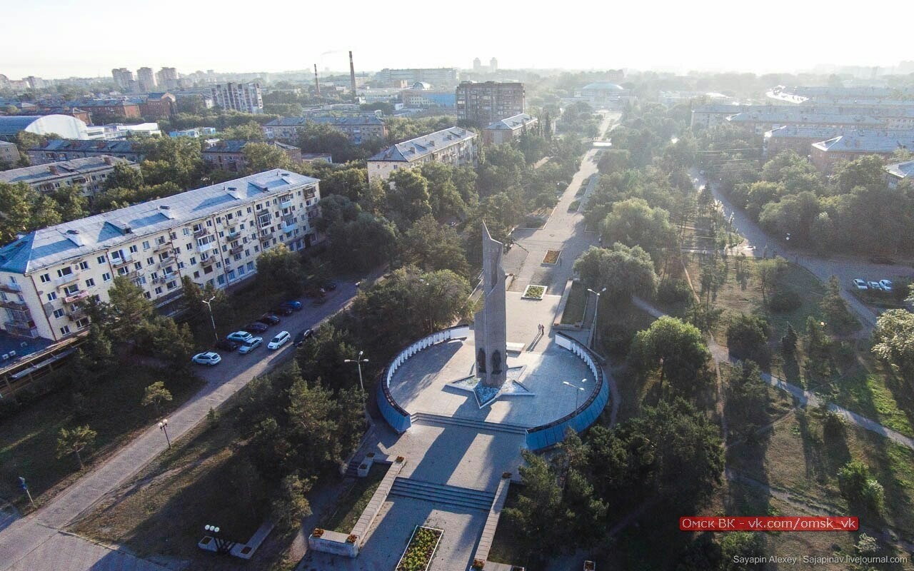 Омск с высоты птичьего полета - Омск, Высота, Аэросъемка, Лето, Длиннопост