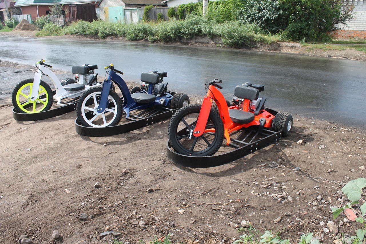 In order not to get bored while waiting ...... - My, , Drift Trike, , Motorcycles, Technics, Bratsk, Drift, , Longpost, Moto