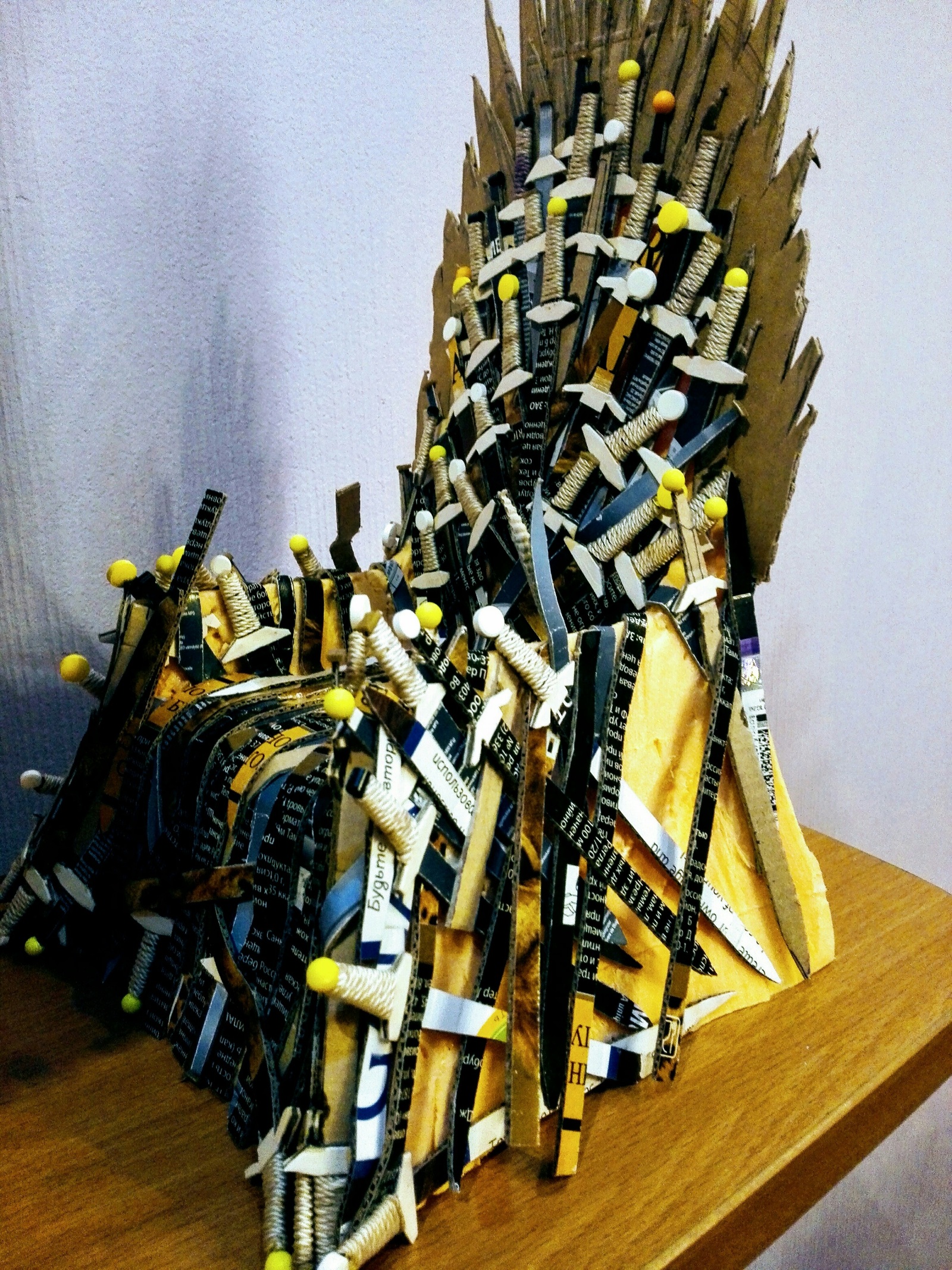 The Iron Throne from Game of Thrones - My, Game of Thrones, Handmade, Crafts, With your own hands, Longpost