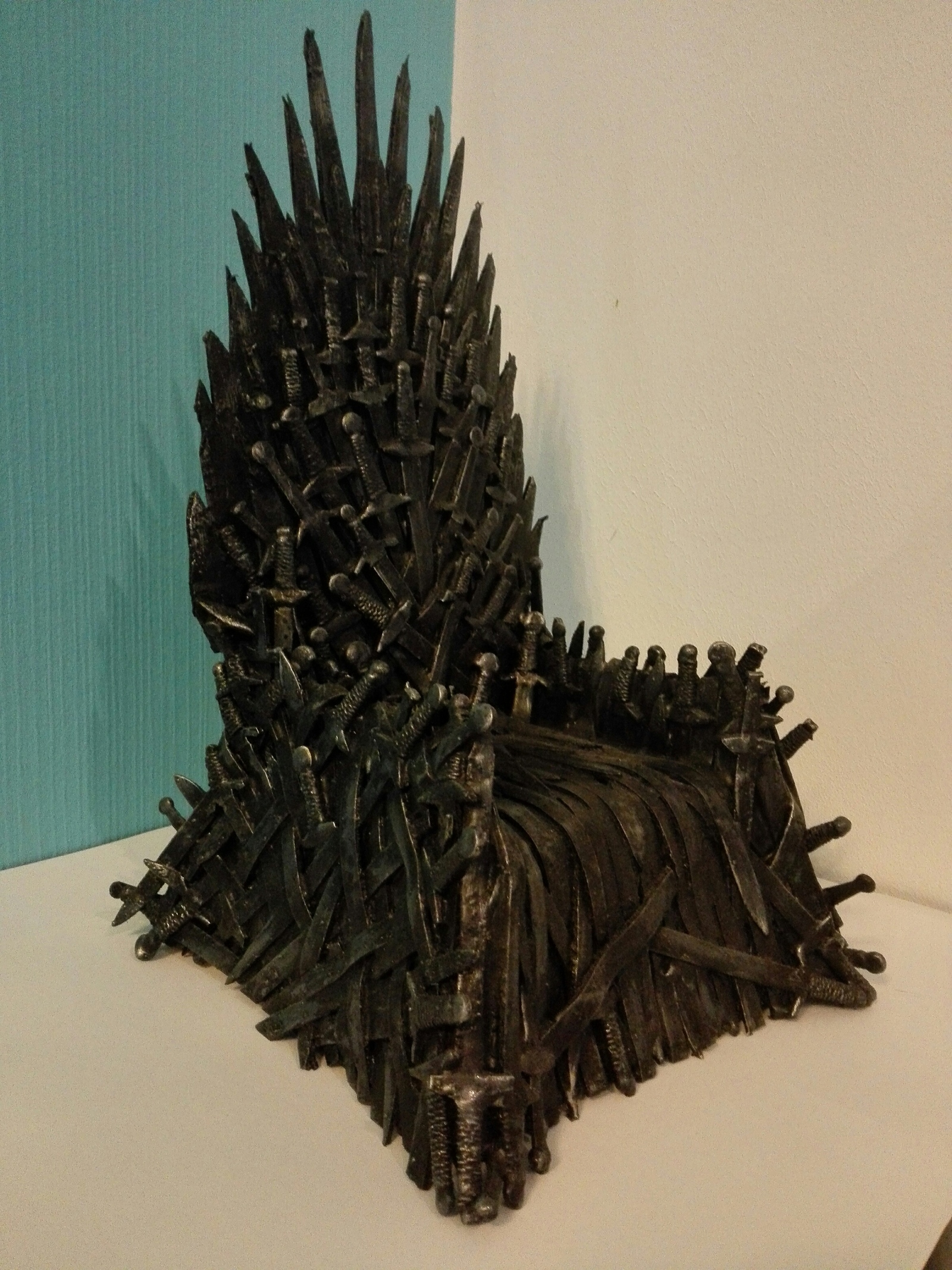 The Iron Throne from Game of Thrones - My, Game of Thrones, Handmade, Crafts, With your own hands, Longpost