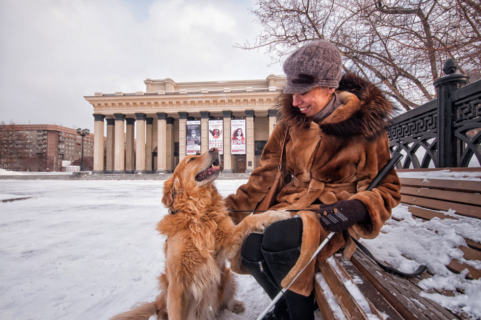 How to skydive to the touch and go to the mountains with a guide dog - Blind, Guide-dog, Longpost, The blind