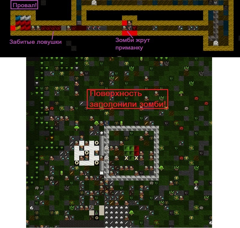 Messianic Fortification. Chapter Two: Death Corridor (Dwarf Fortress) - My, Dwarf fortress, Computer games, Zombie, , Story, Longpost, Images