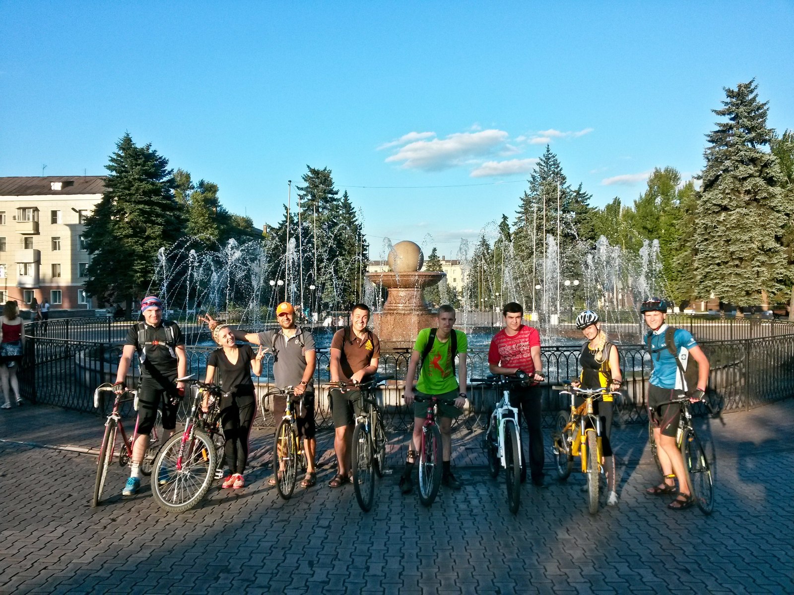 Mini ride VeloZhdanovka - My, Evening, Town, The park, Longpost