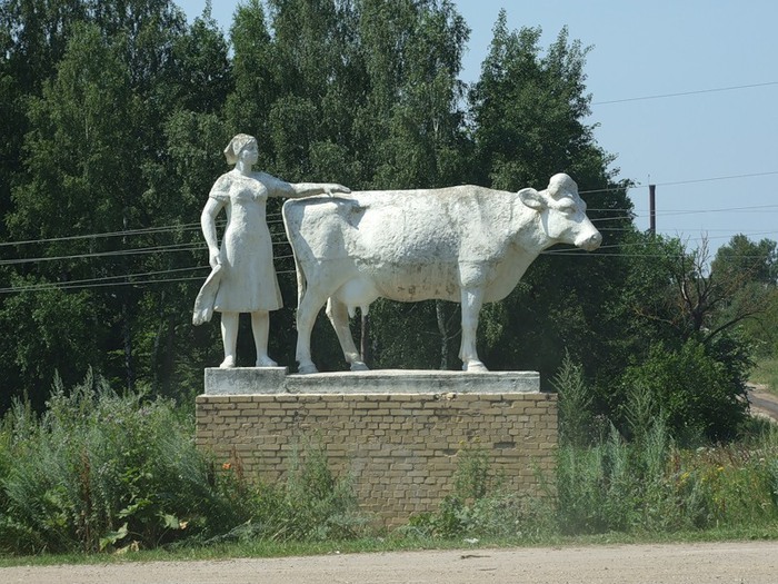 Памятник корове в голландии