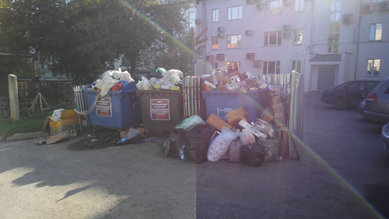 Центр города столицы Чувашии.превращение во Львов началось - Чебоксары, Чувашия, Мусор