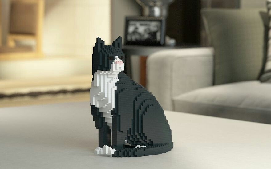 Котики из лего - Кот, Конструктор, LEGO, Длиннопост