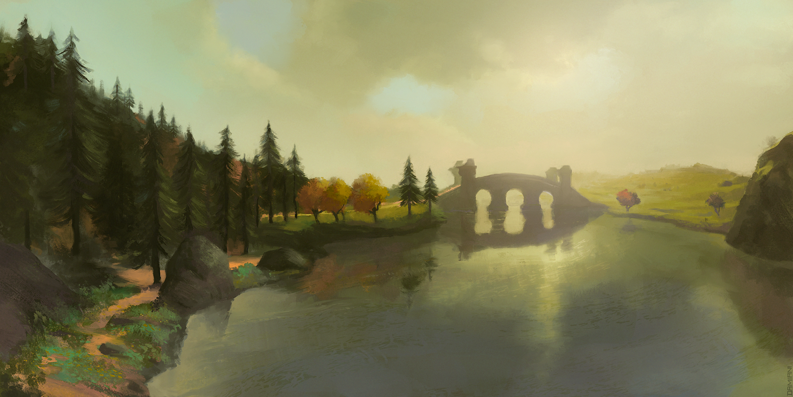 Through the Middle Earth. - Lord of the Rings, Middle earth, Art, Tolkien, Lotro, , Longpost