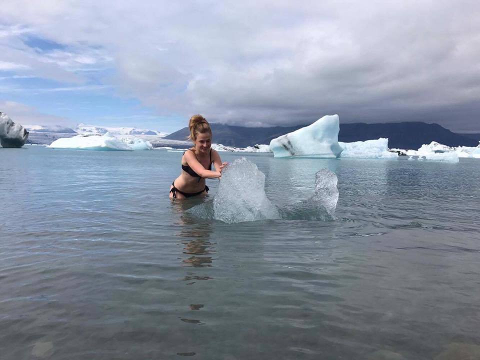 August 2017. Swimming in Iceland - Iceland, Ice floe, Bathing, Honestly stolen, Summer, August, Bathing