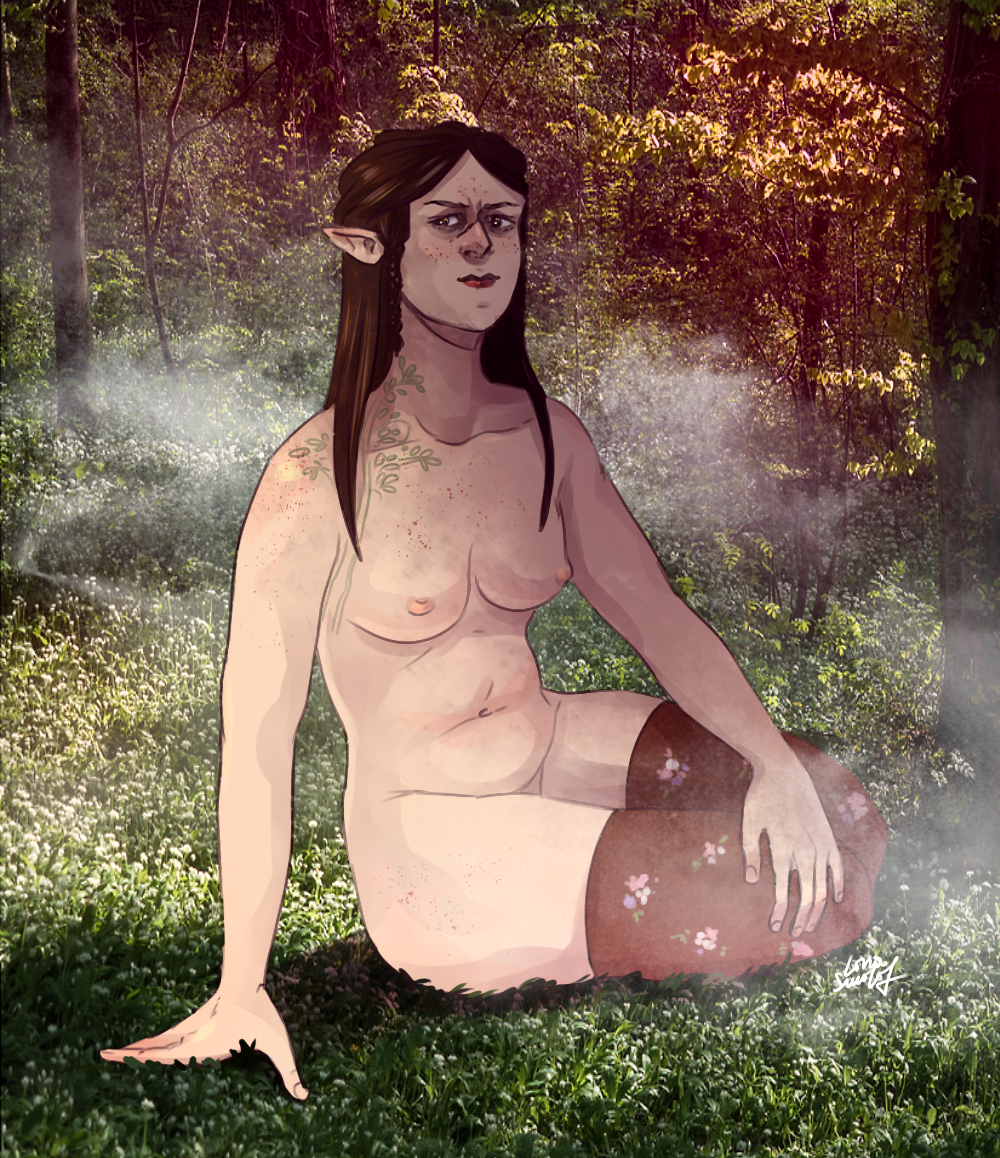 Displeased Elf - NSFW, Witcher, Elves, 