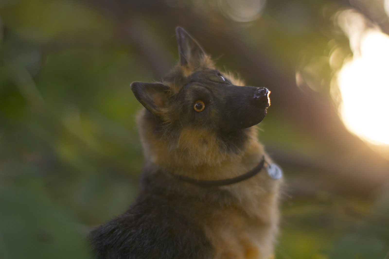 Mini copy of a pet. - My, Handmade, German Shepherd, Dog, Handmade, Polymer clay, Longpost, Needlework without process