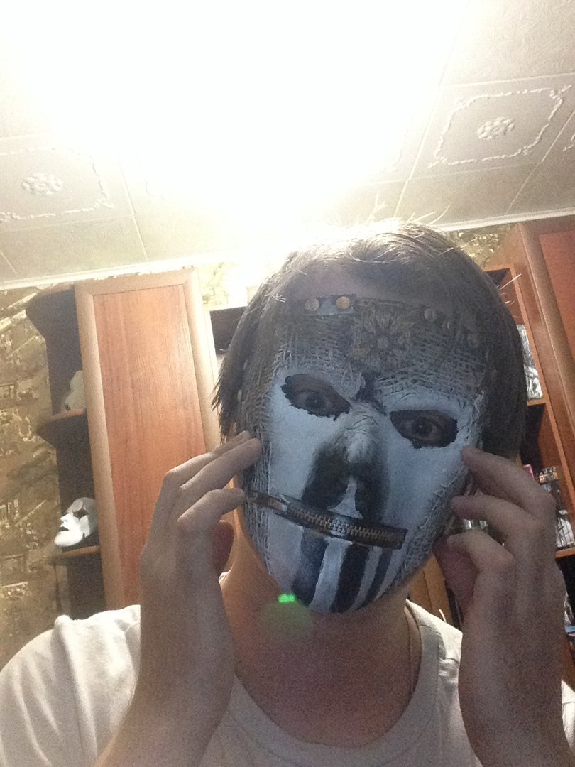 Jay Weinberg papier mache mask. - My, Mask, Papier mache, Slipknot, Handmade, Longpost