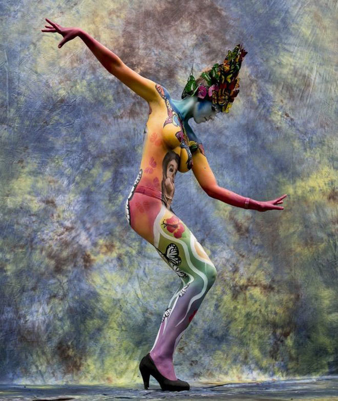World Bodypainting Festival - NSFW, Bodypainting, The festival, Coloring, Longpost