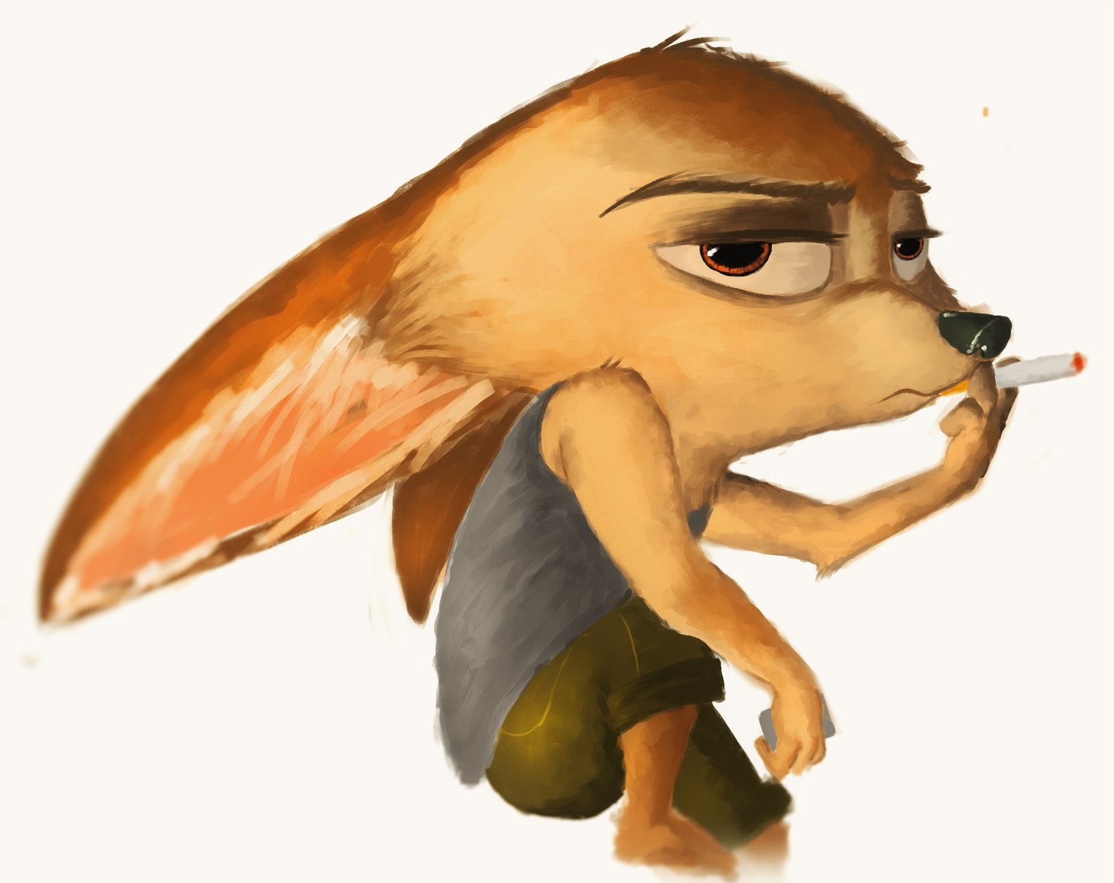 Finnick - Zootopia, Zootopia, , Finnick, Fan art, Finnick the Fennec