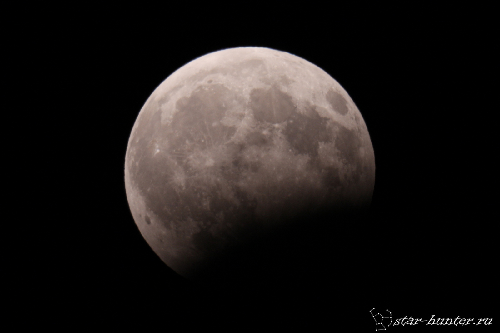 Lunar eclipse August 7, 2017. - My, Moon eclipse, moon, Astrophoto, Astronomy, Space, Starhunter, Anapadvor