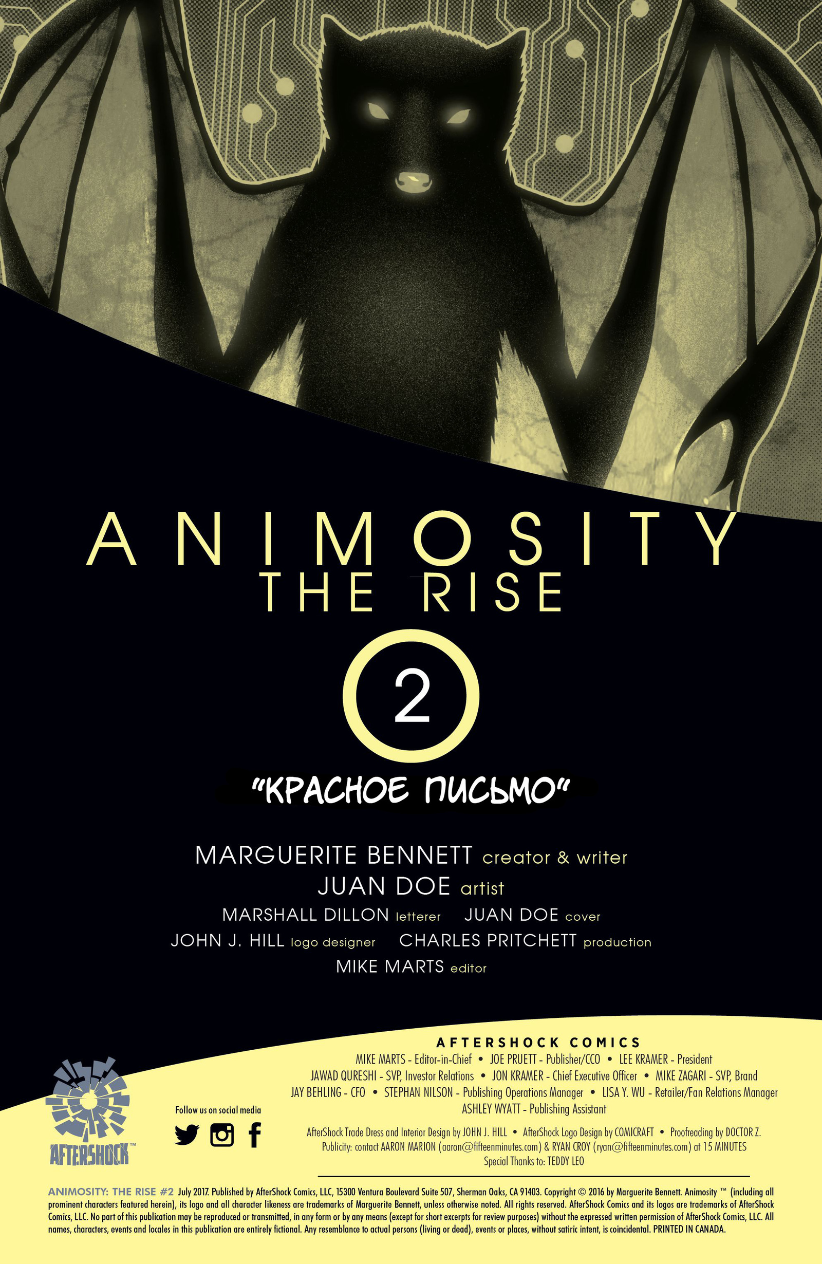 Animosity. The rise. 2 release. Red letter. Part 1 - My, Animosity, Aftershock Comics, Wizzardrinswind, Spin-off, Translation, Comics, Longpost