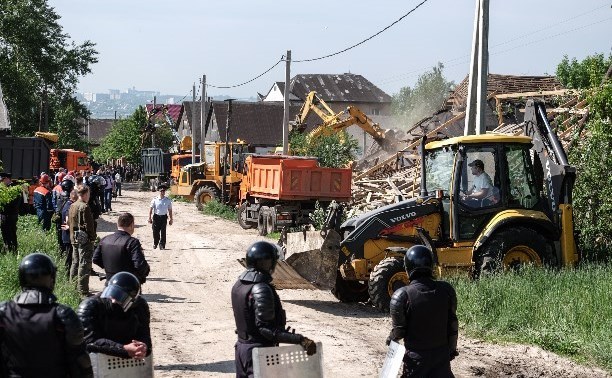 In Tula, in Plekhanovo, illegal gypsy houses are again demolished - Tula, Plekhanovo, Gypsies, I hate fucking gypsies