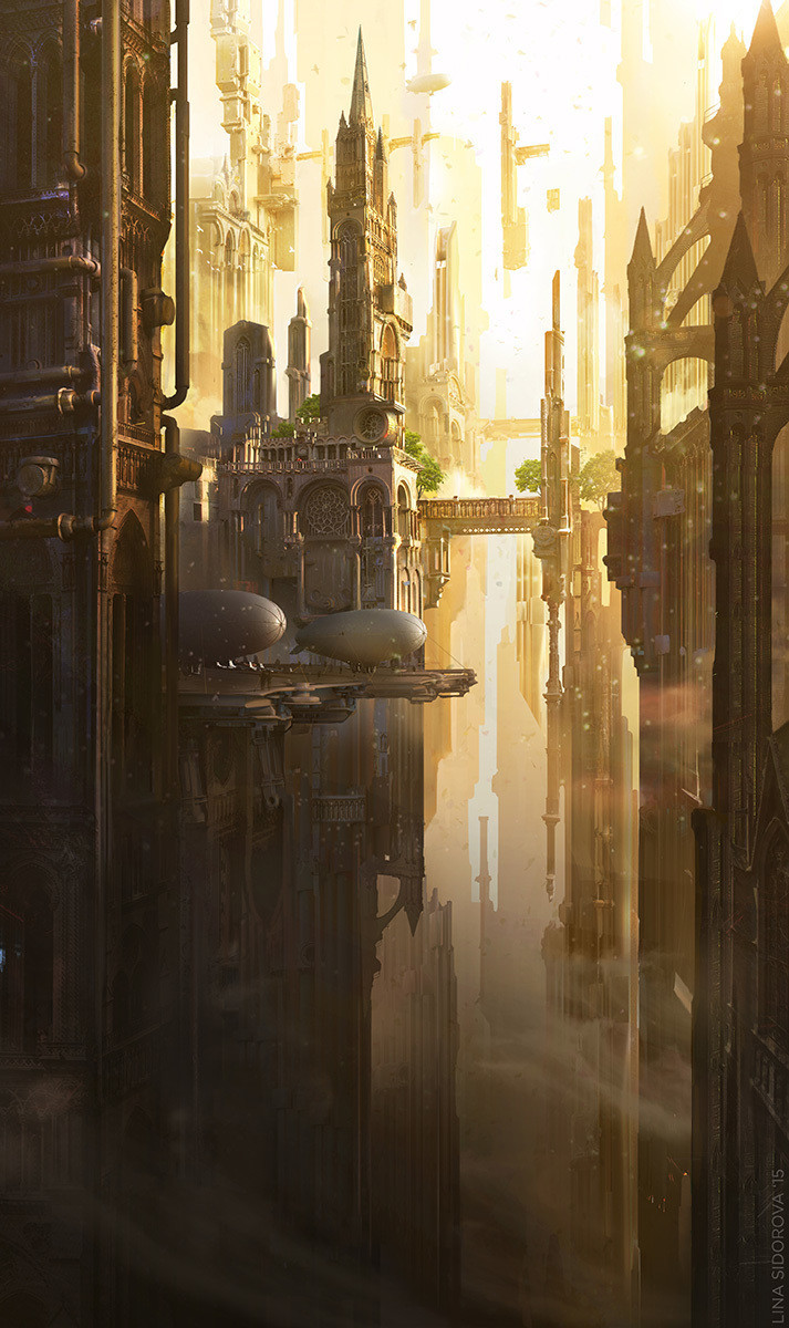 Steampunkcity (Part I) Steampunk City Art - , Steampunk, , , Art, , Creation, Longpost