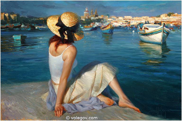 Vladimir Volegov - Painting, Drawing, Girls, Artist, Vladimir Volegov, Longpost